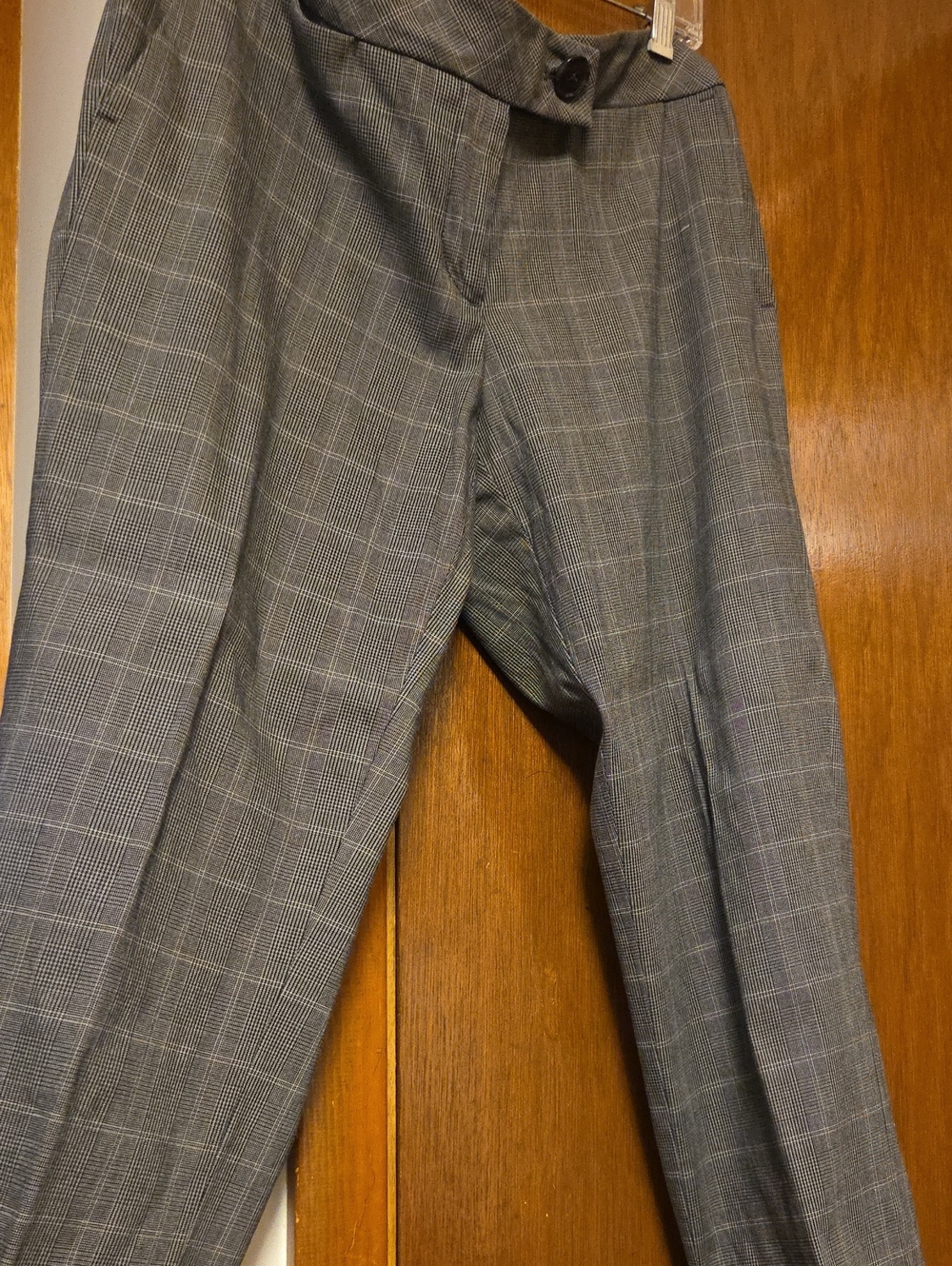 WORN ONCE Gray Plaid Women’s Dress Ankle Length Pants